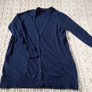 Navy Blue Boyfriend Cardigan